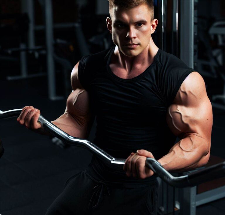 Add size to your arms with bicep curls